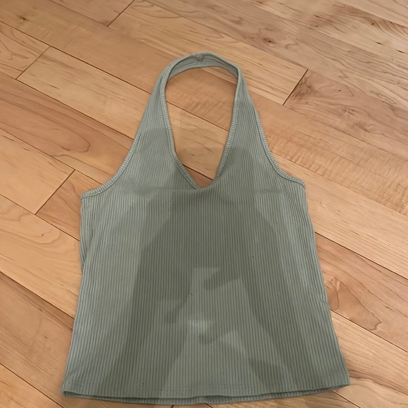 American Eagle Light Green Halter Top - Picture 1 of 4